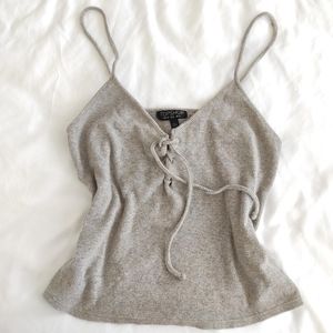 Top-shop Cute Grey Cami Crop-top